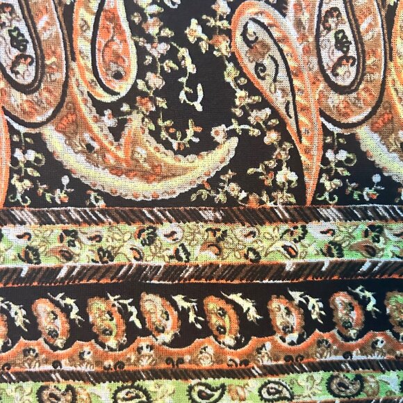 Vintage Retro White Stag Paisley Sleeveless Top M - Picture 4 of 5